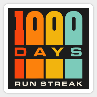 Run Streak Run Streaker 1,000 Days of Running Comma Day Magnet